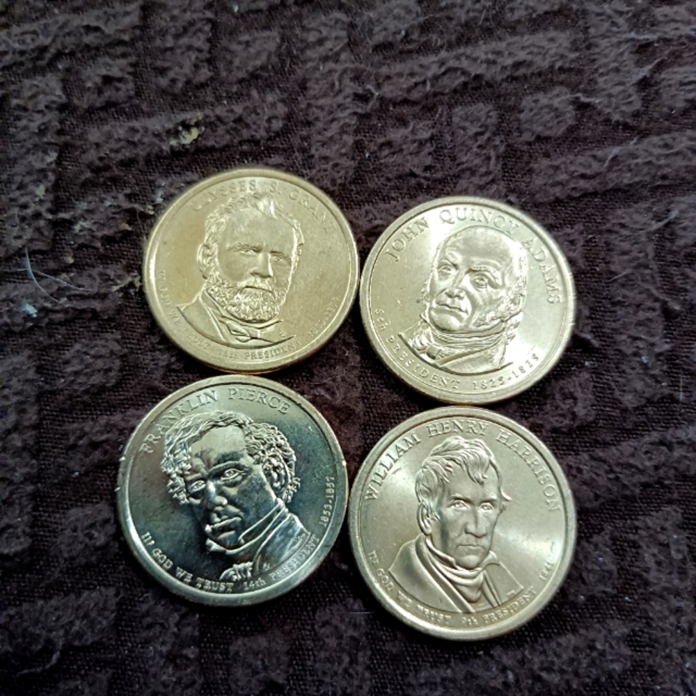 4 U.S. Presidential dollars